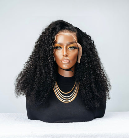 Jerry Curls 13x4 Lace Front Wig: Ready2Wear - Glueles