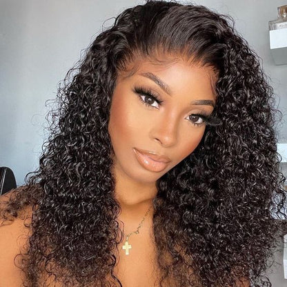 Jerry Curls 4x4 Lace Front Wig: Ready2Wear - Glueles