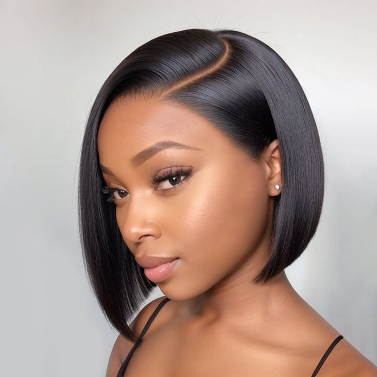 Straight Bob Peruvian 13x4 Lace Front Wig: Ready2Wear - Glueless